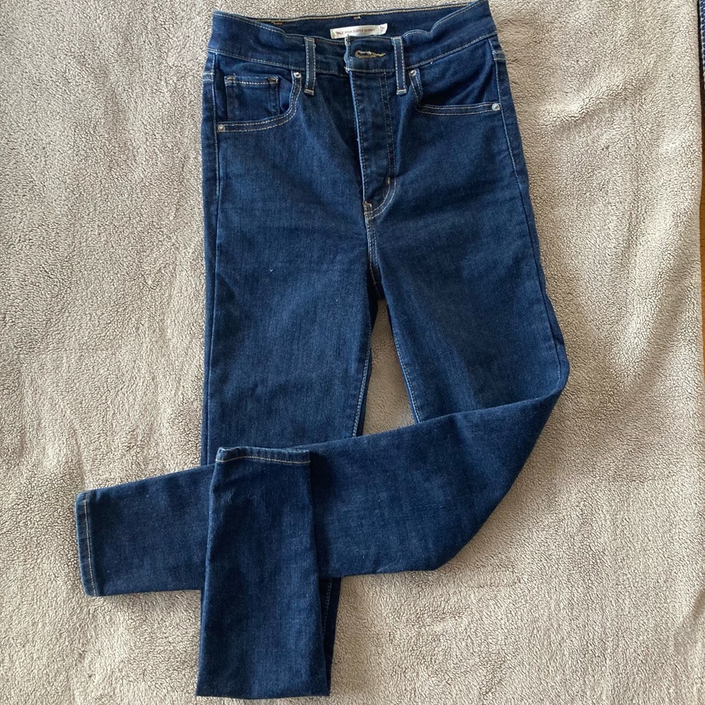 Levi’s mile high super skinny 25X28